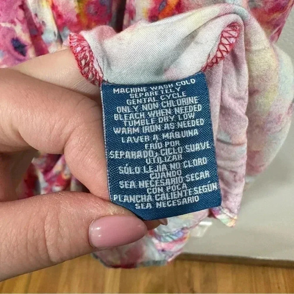 Caribbean Joe cold shoulder printed dress Small - Picture 7 of 7